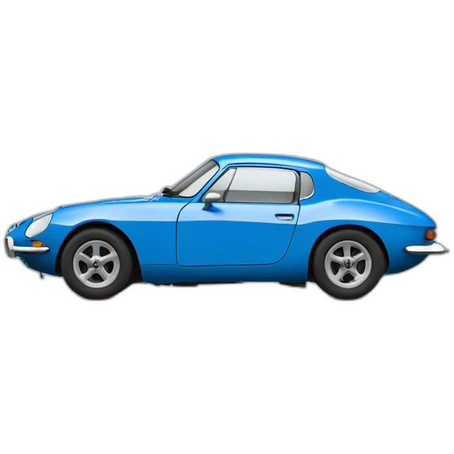 alpine A110 in French blue emoji