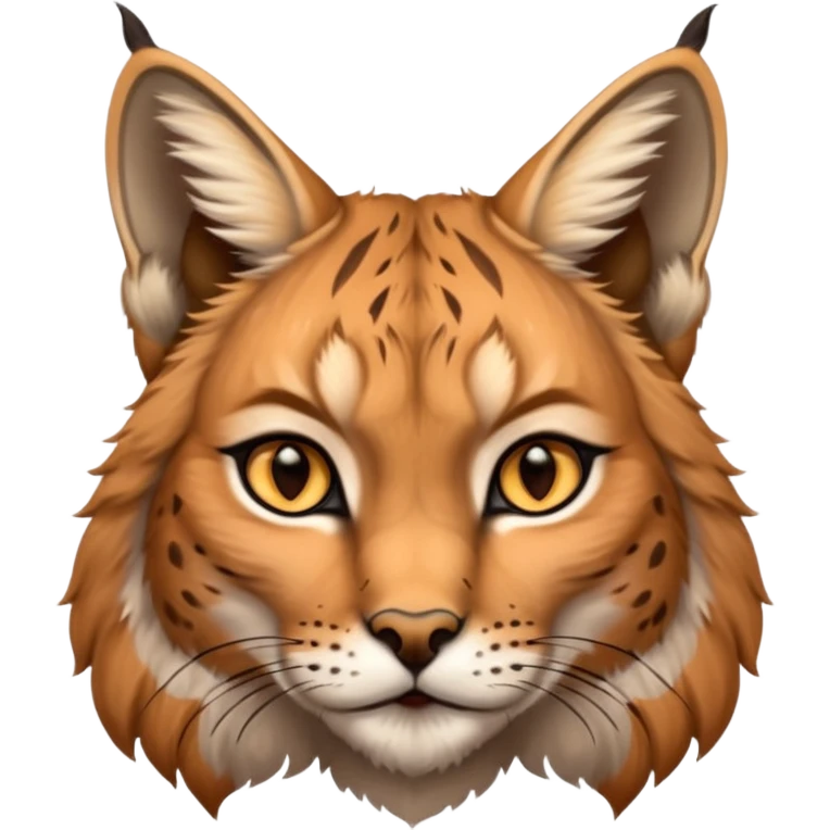A high-resolution photo-realistic digital illustration of a majestic lynx, chest upward A high-resolution, photo-realistic digital illustration of a majestic young Eurasian lynx, shown from the shoulder upwards with lyx markings emoji