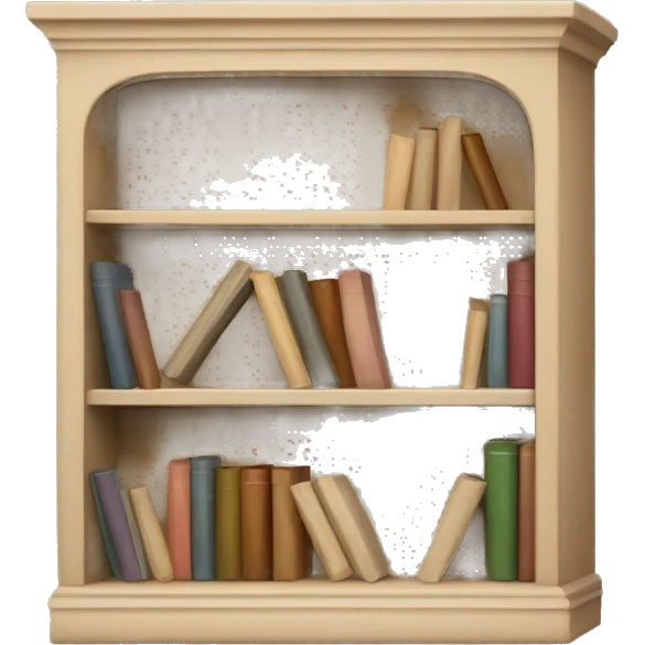 beige bookshelf emoji