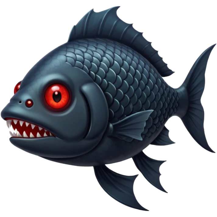 Hero Black Cursed Fish emoji