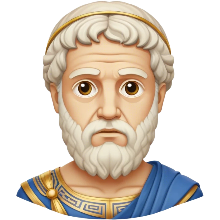 Cinematic Realistic portrait of Plato, depicted as a wise ancient philosopher with a contemplative gaze and detailed traditional Greek attire, rendered in soft, classical lighting that evokes antiquity emoji