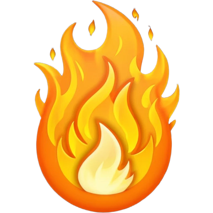 strike of fire emoji