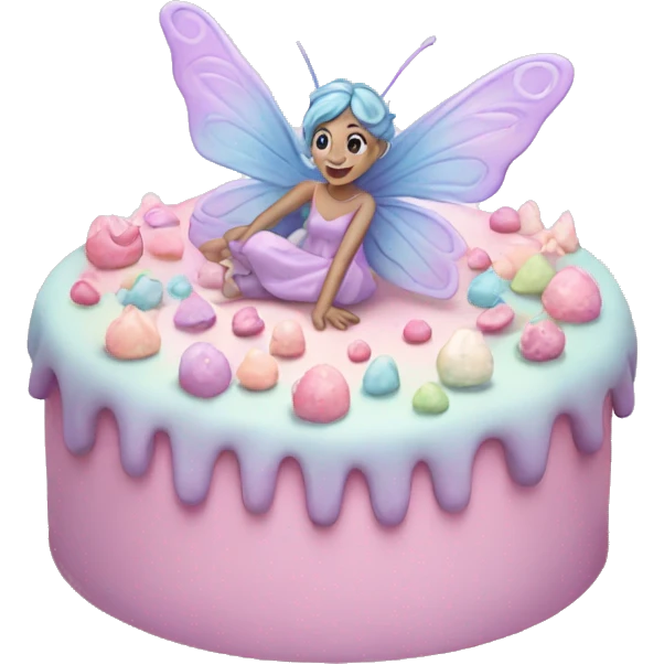 Fairy pastel cake emoji