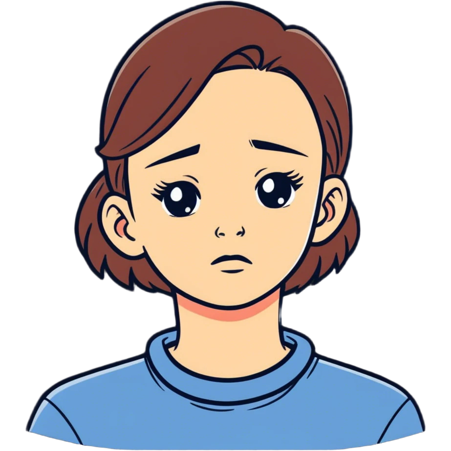 Girl holding her neck angry  emoji