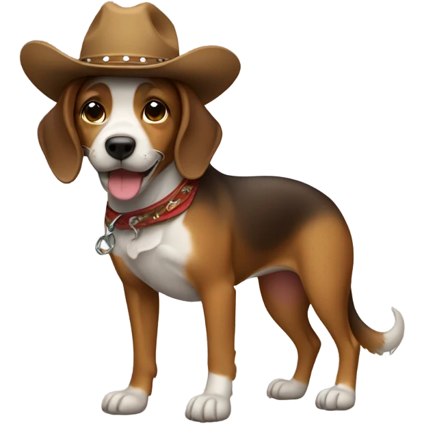 Dog with cowboy hat  emoji