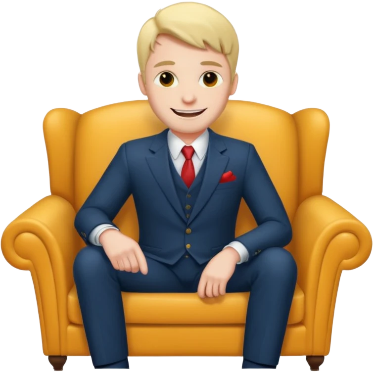 Аластор сидеть на диване  emoji