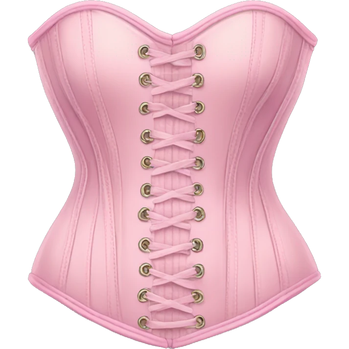 Pastel pink corset  emoji