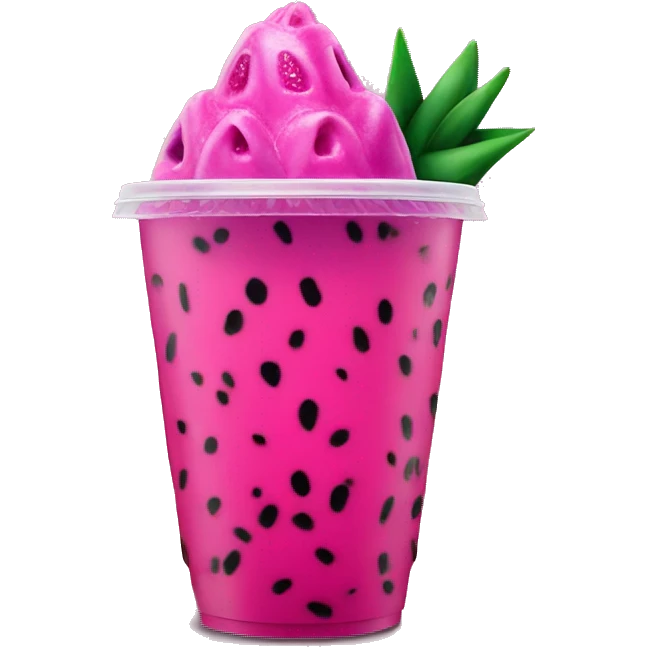 Mango dragonfruit Starbucks refresher realistic  emoji