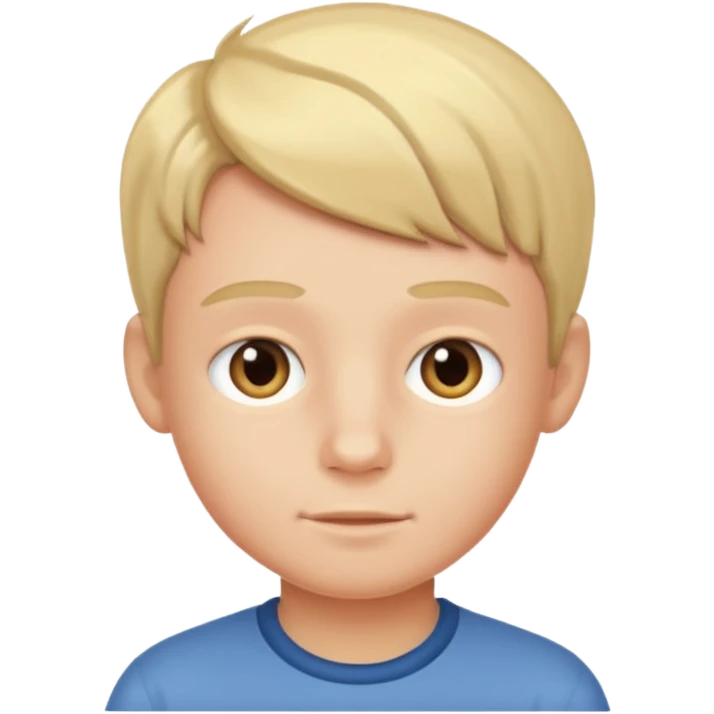 still boy portrait in focus emoji