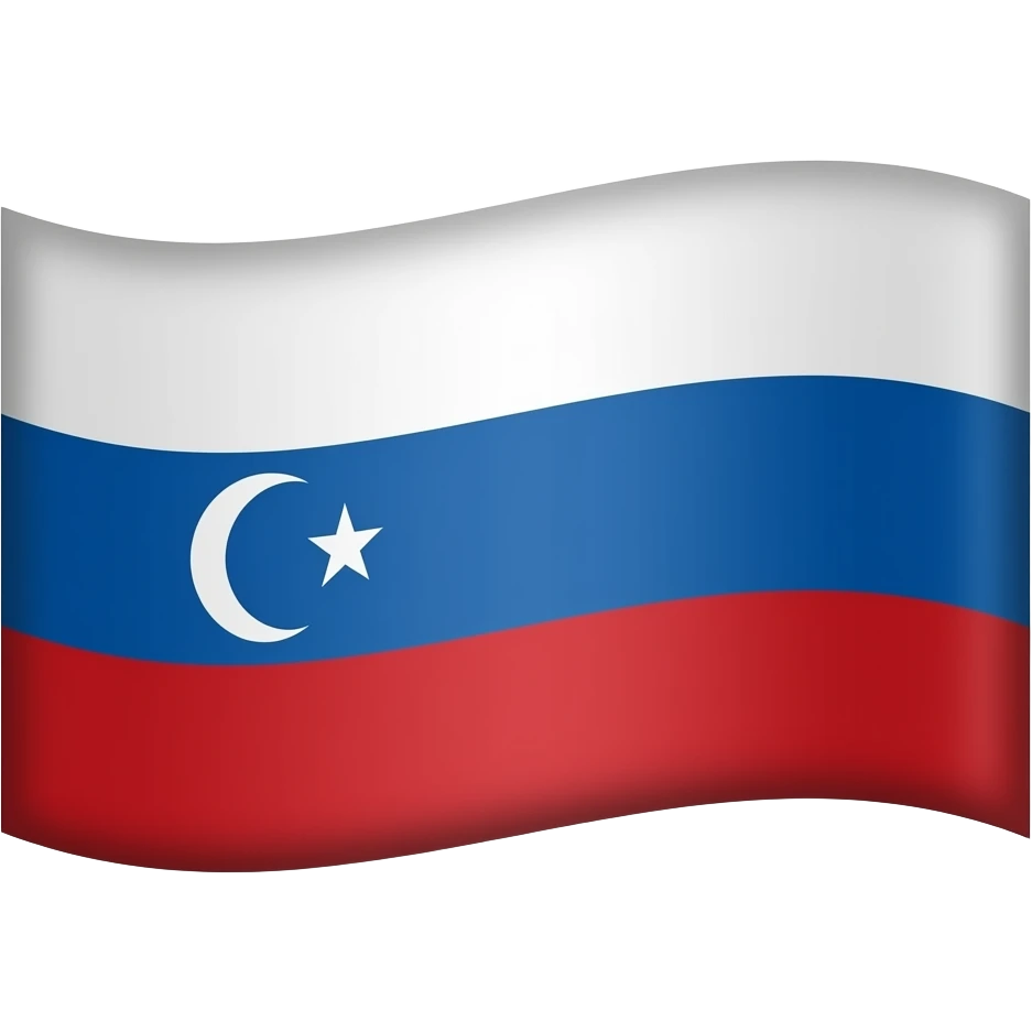 Make the flag of tussia (TURKEY AND RUSSIA) emoji
