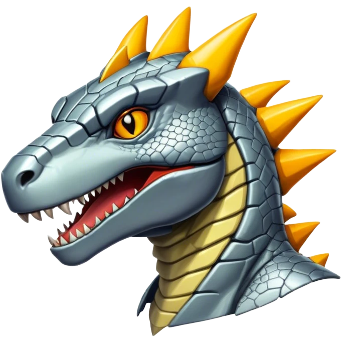  Cool Edgy Shiny Greymon-Reptile full body emoji