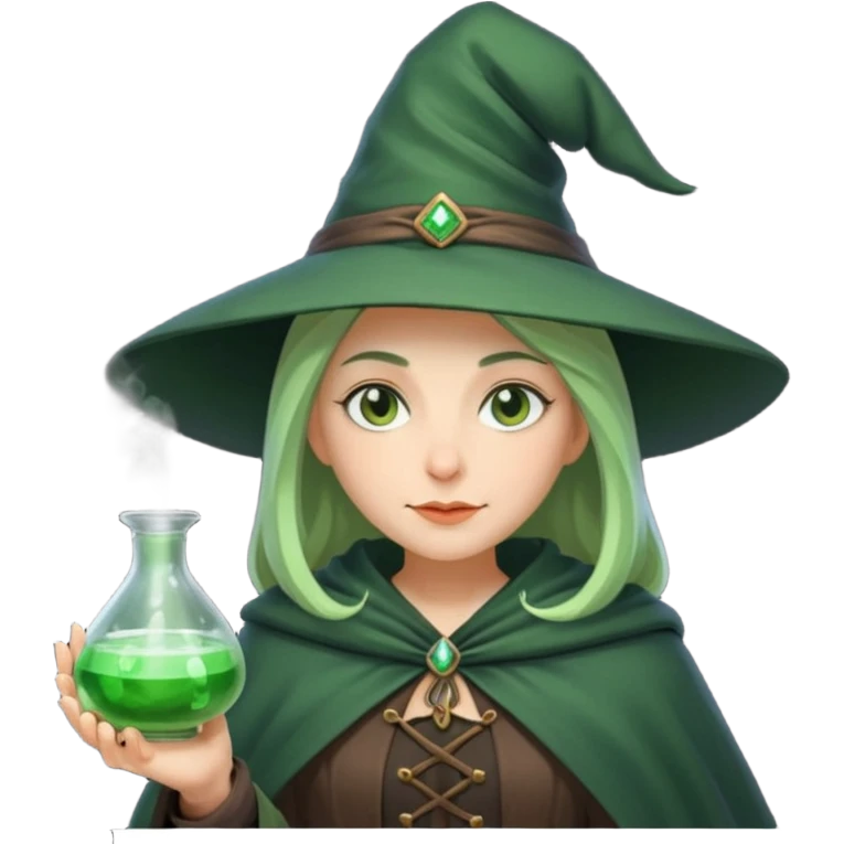 green witch cooking potion emoji