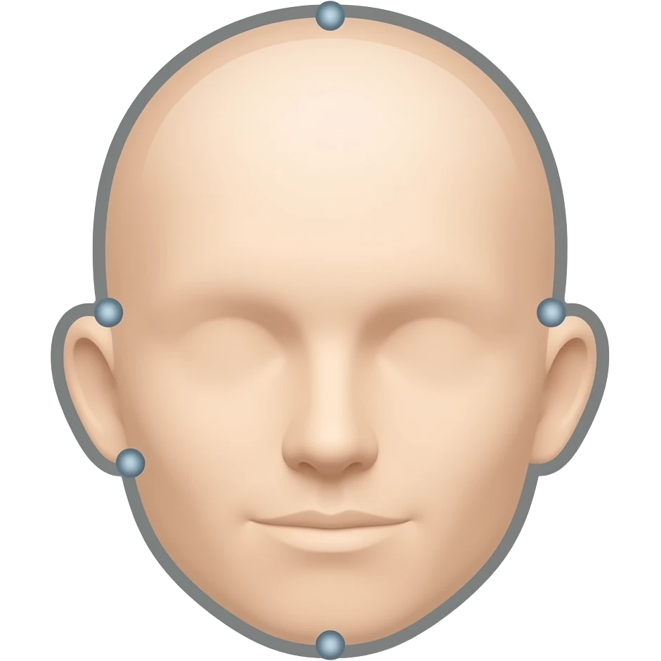 Design: Minimal face outline with 3–4 small dotted guide points (cheek, chin, forehead) Meaning: Expertise, anatomy knowledge, customized treatment Vibe: This screams PA-C injector, not just influencer emoji