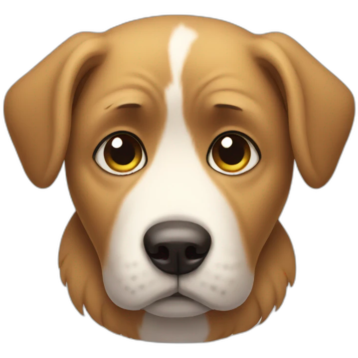 sad dog emoji