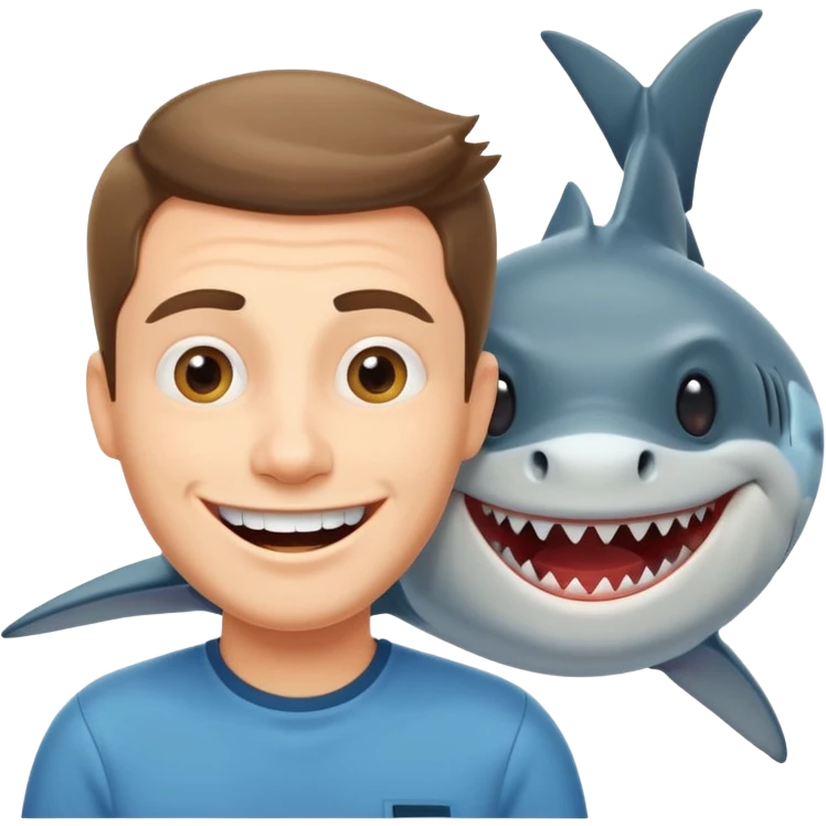🤭🦈 emoji