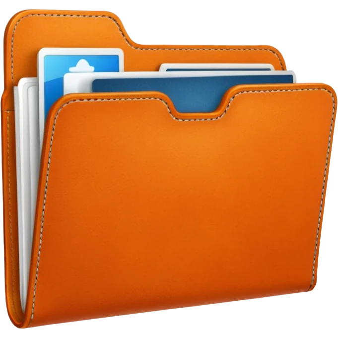 Orange folder emoji