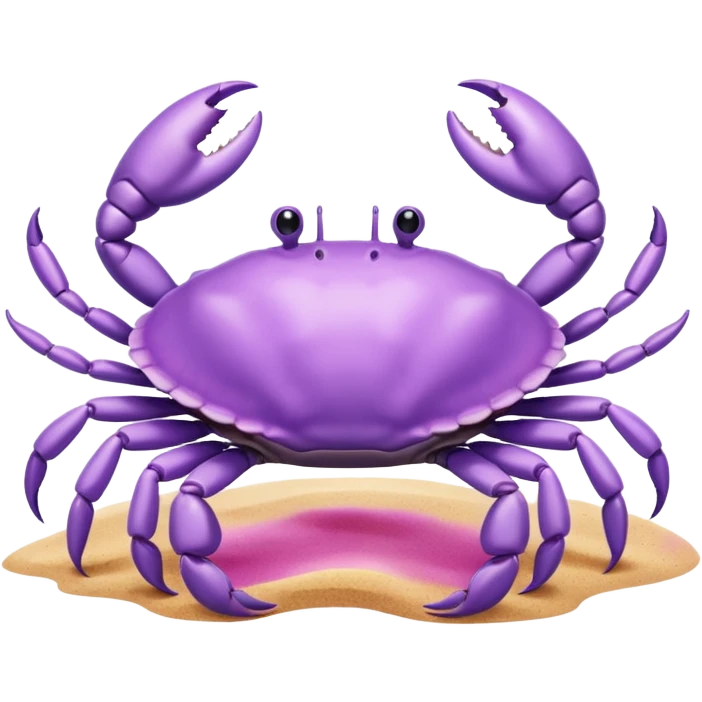 Light Pastel purple sea Crab emoji