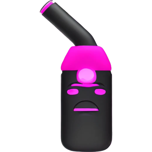 Neon pink vape emoji
