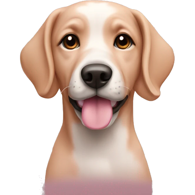 dog pink emoji