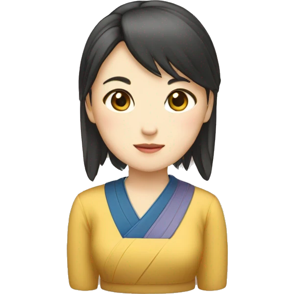 紮馬尾女仔新條脷做表情 emoji