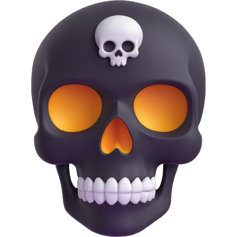 skull 3D emoji style emoji