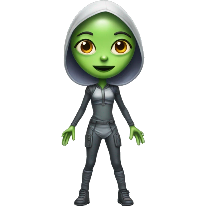 alien girl full body  emoji