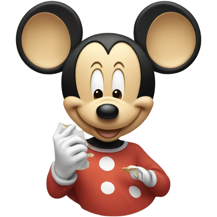 Disney Mickey eats  emoji
