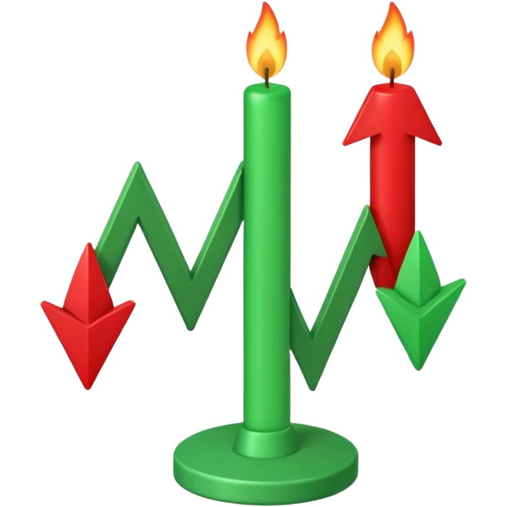 create an emoji  of trading candlestick movement emoji