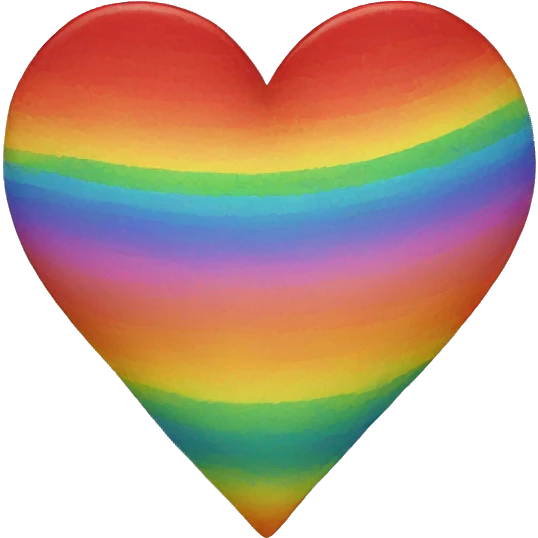 red rainbow scale heart emoji