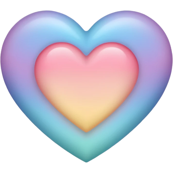 heart with a soft pastel gradient emoji