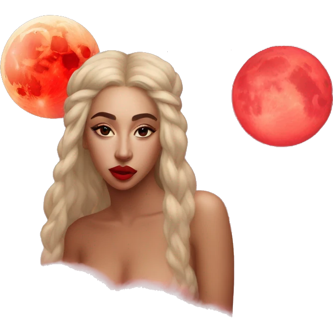 kali uchis red moon venus emoji