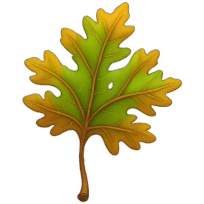 oak leaf emoji