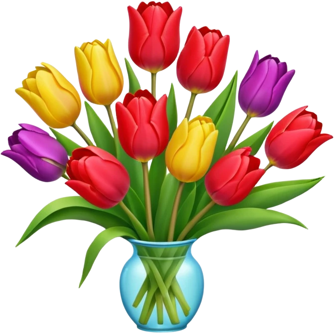 Tulip bouquet emoji