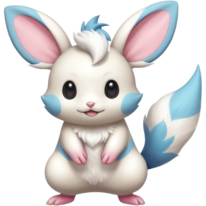 Tropical Exotic Minccino-Pachirisu-Emolga-fusion  emoji