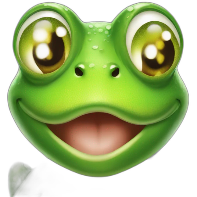 Beautyfull frog coca cola happy emoji
