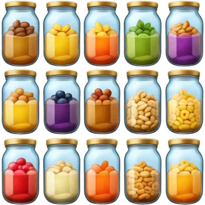Foods in Jars emoji