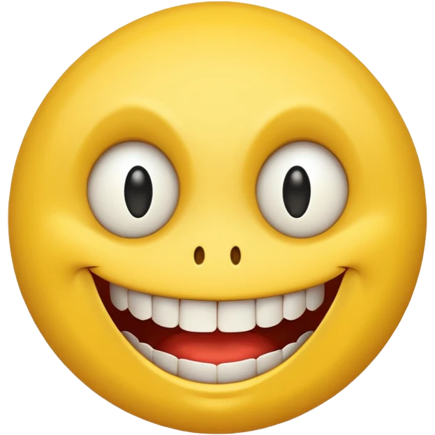 Insane smiley face  who wants to spend money and looks evil emoji