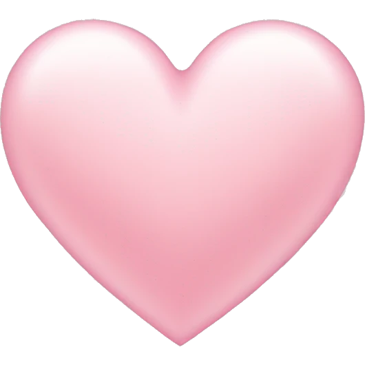 cute light pink heart  emoji