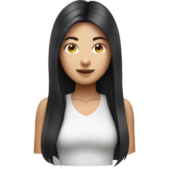 Sporty thai girl with long dark hair emoji