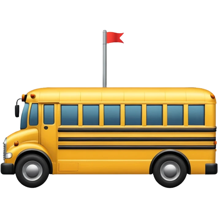 yellow school bus from side emoji