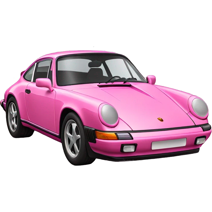Pink porsche 911 emoji