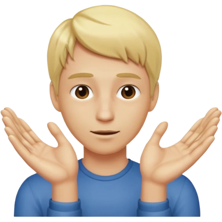 Naked blonde with both hands grabbing weiner emoji