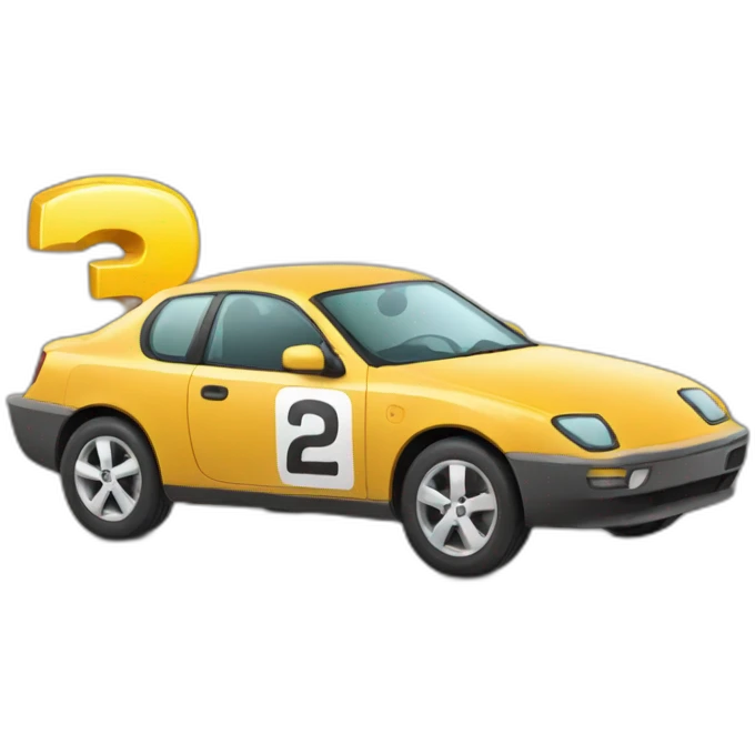 car and calculator emoji