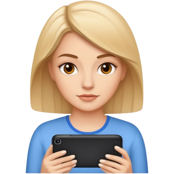 ios tech blogger about apps white female emoji