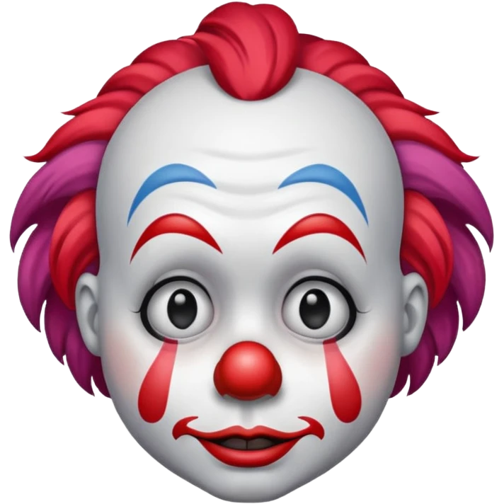 clown with sad face emoji