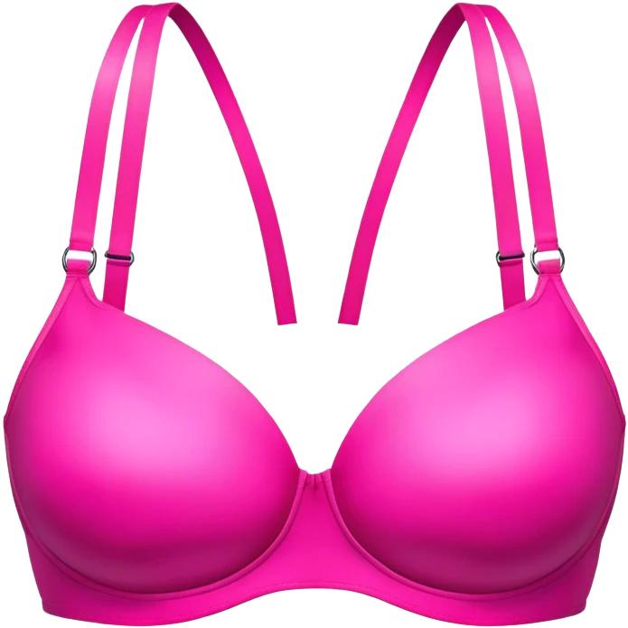 neon pink bra emoji