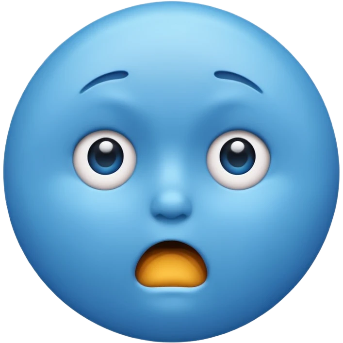 🔵😱 emoji