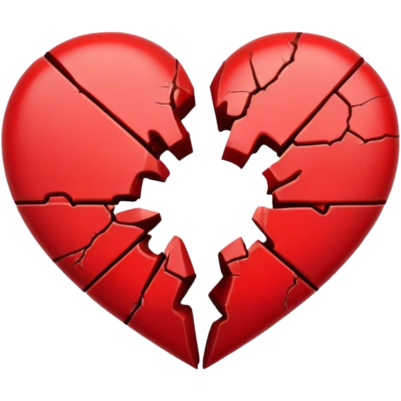 One half of a broken heart emoji