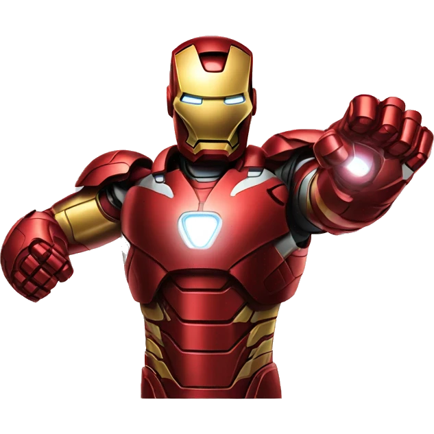 iron man showing thumbs down with his hand emoji