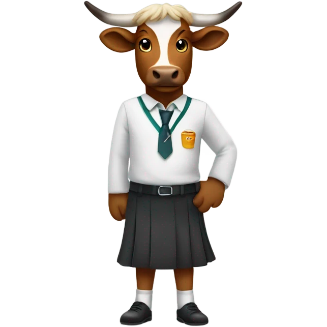 Bevo in school uniform emoji